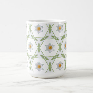 Café Diseño de margarita - Taza con diseño geométrico d