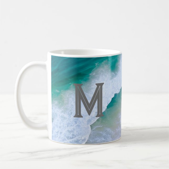 Café Diseño de surf de olas de taza de taza de taza de  (Izquierda)