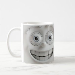 Café Diseño de Taza 3D Cara Sarcástica Doble Sonrisa