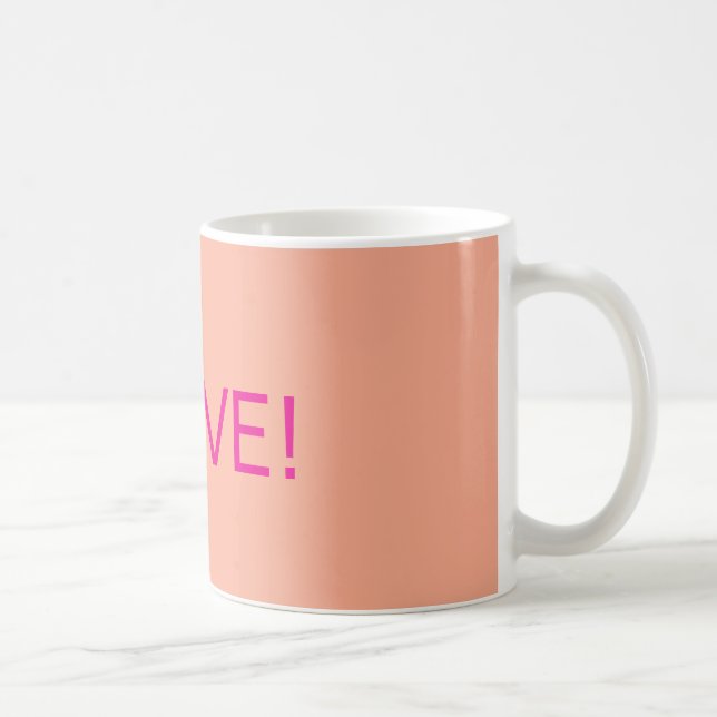 Café diseño de taza "¡Amo!" (Derecha)