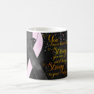 Café Diseño de Taza con Cinta de Concientización de Bla