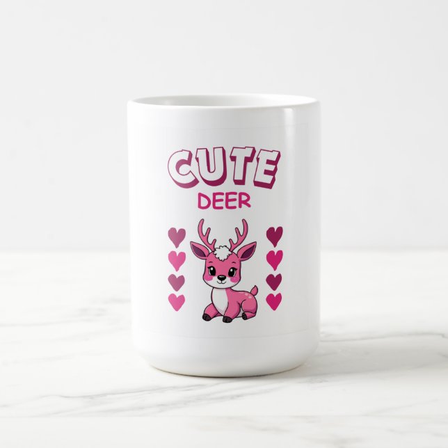 Café diseño de taza de ciervo lindo (Centro)