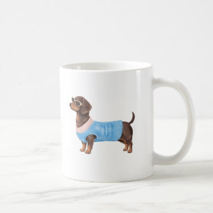 Café Diseño de taza de Dachshund lindo