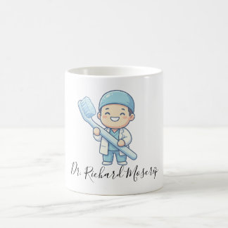 Café Diseño de taza de dentista de dibujos animados lin