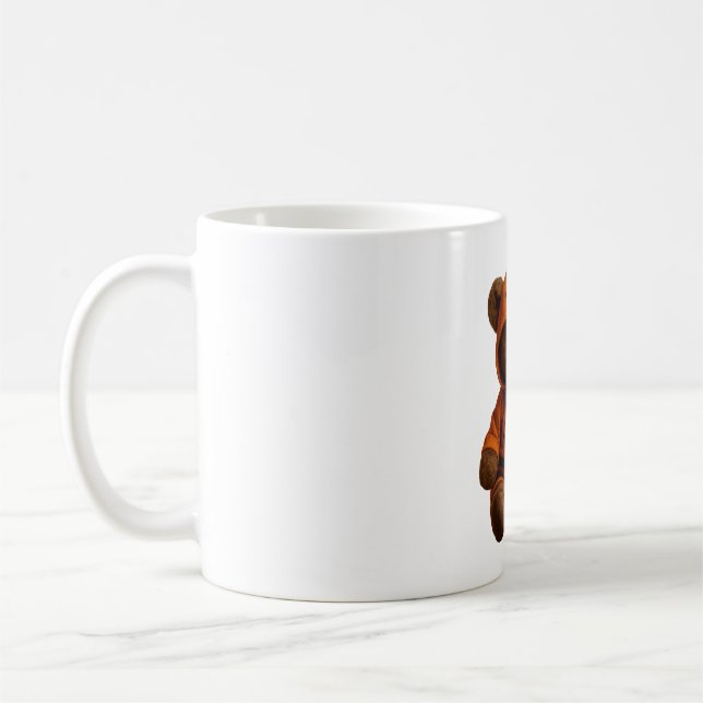Café Diseño de taza de Halloween – Teddy con sudadera d (Izquierda)