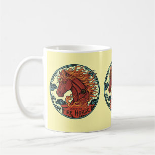Café Diseño de taza del año del caballo de fuego 2
