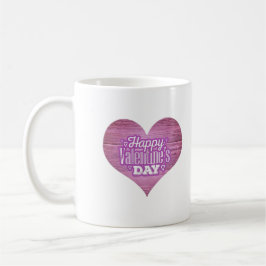 Café Diseño de taza del Día de San Valentín Corazón y A