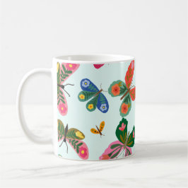 Café diseño de taza Mariposa Azul 