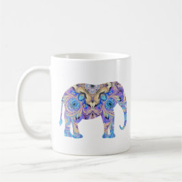 Café Diseño del caleidoscopio de la taza del elefante