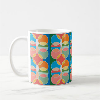 Café Diseño moderno de círculos juguetones para taza de
