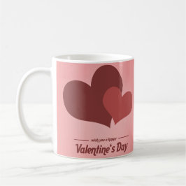 Café Diseño romántico de taza para el Día de San Valent