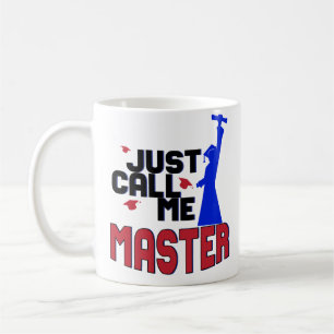Café Divertido apenas llámeme taza de la graduación del
