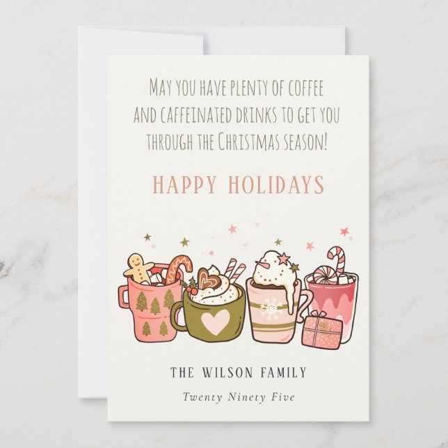 Café Divertido Negrita Bebidas Cafeinadas Navidad (Anverso)