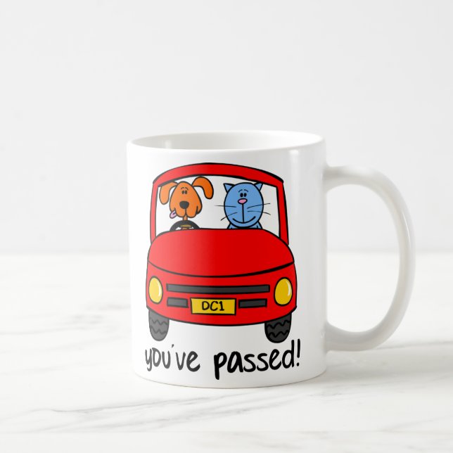 Café Dogg y Catt pasajeros su taza de la prueba (Derecha)