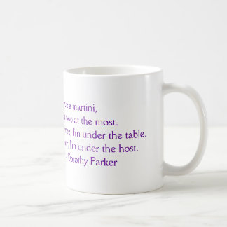 Café Dorothy Parker "amo taza de un Martini"