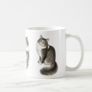 Café Duffy la taza del gato de Coon de Maine