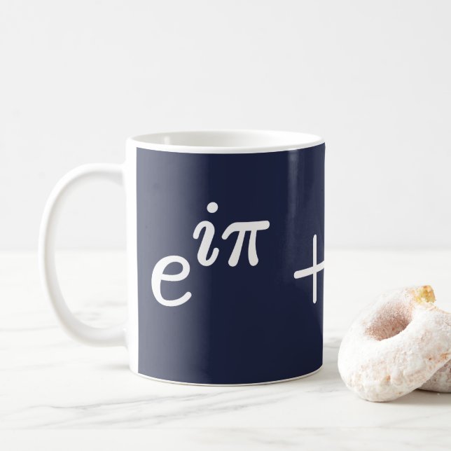 Café Ecuación de identidad de Euler Taza científica mat (Con donut)
