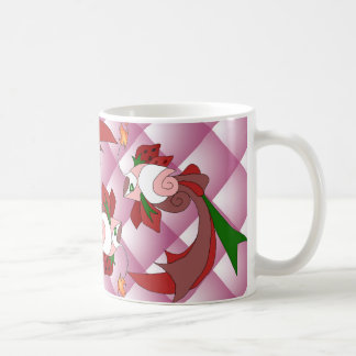 Café Edredón del rosa de la taza del amor de la fresa
