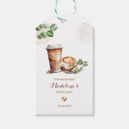 Café El amor se está preparando Gracias Etiqueta