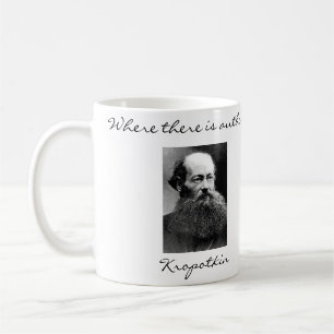 Café El anarquista de Peter Kropotkin cita la taza
