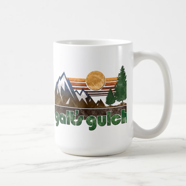 Café El atlas de la quebrada de Galt encogió la taza (Derecha)