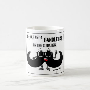 Café El bigote "CONSIGUIÓ un MANILLAR EN taza de la