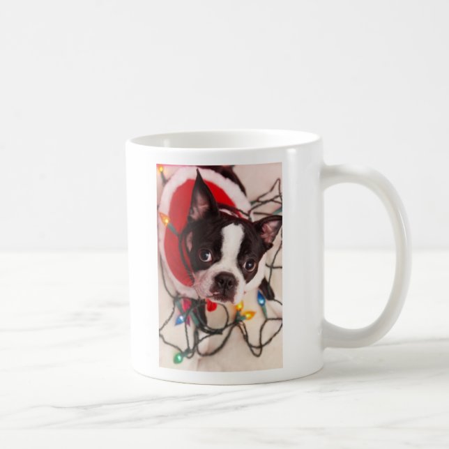 Café El centelleo enciende la taza de Boston Santa (Derecha)