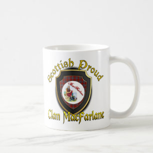 Café El clan MacFarlane Escocesa se enorgullece de taza