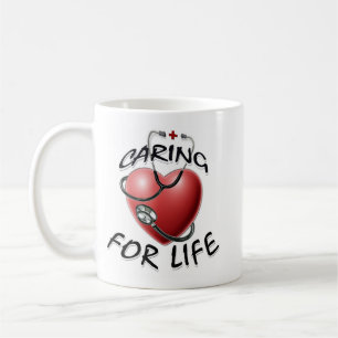 Café El cuidar para la taza de la enfermera de la vida