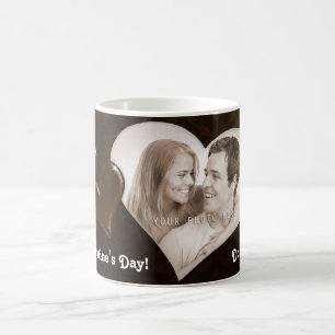 Café ¡El día de San Valentín feliz! - Taza con su fo