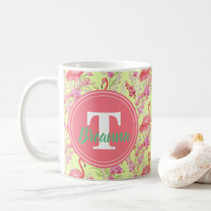 Café El flamenco rosado añade la taza de la playa del