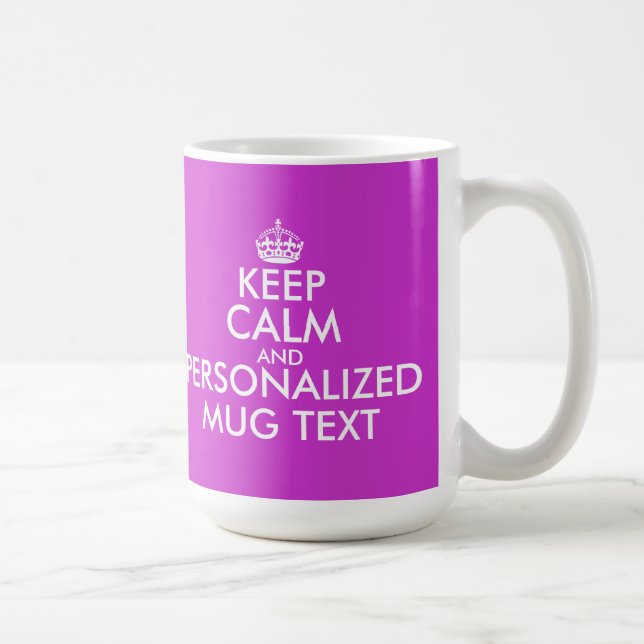 Café El fucsia guarda el texto tranquilo de la taza el (Derecha)