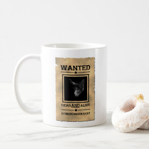 Café El gato de Schroedinger quiso la taza del poster