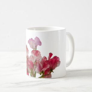 Café El guisante de olor florece la taza