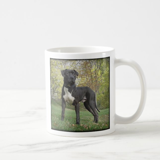Café ¡El Hudson - amor de I mi pitbull Terrier! Taza (Derecha)