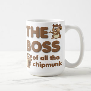 Café El Jefe De Todos Los Chipmunks Taza Divertida