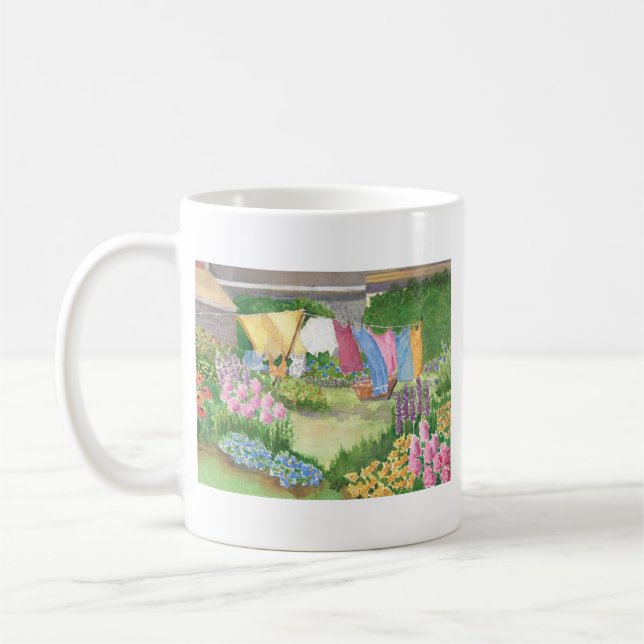 Café El lavadero de Kathy en Monhegan es taza de Maine (Izquierda)