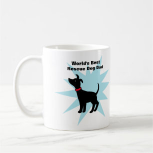 Café El mejor papá del perro del refugio de la taza de