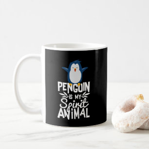 Café El pingüino lindo es mi taza divertida animal de