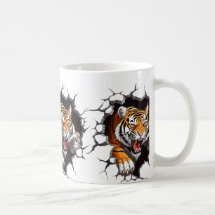 Café El poder feroz de la taza real de lujo del Tigre