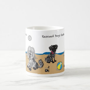 Café El rescate persigue la taza de la roca