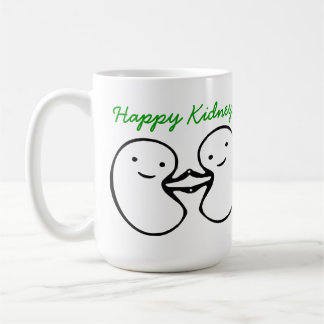 Café El riñón desea la taza feliz de los riñones