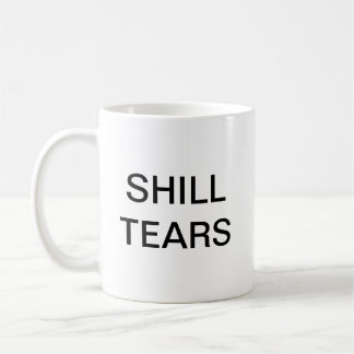 Café El Shill rasga la taza con el escudo de armas de