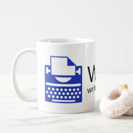 Café El sitio de los escritores de la taza del logotipo