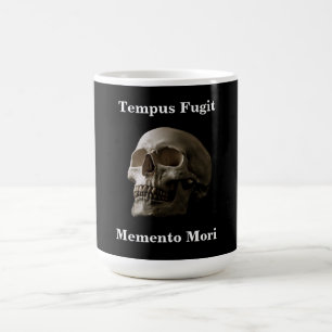 Café El tiempo vuela, recuerda la taza de la muerte