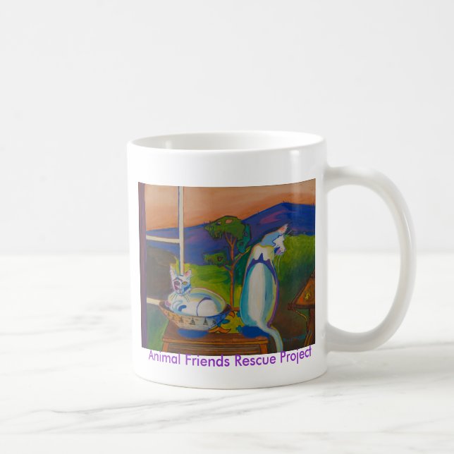Café El Twevils - rosado y taza de Bleu (Derecha)