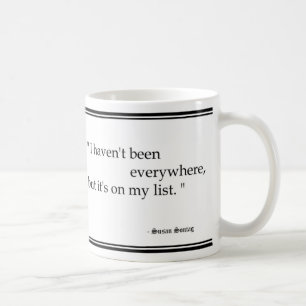 Café El viaje de Susan Sontag cita la taza