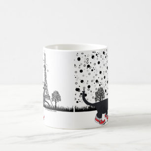 Café el Vista-ver en la taza de París