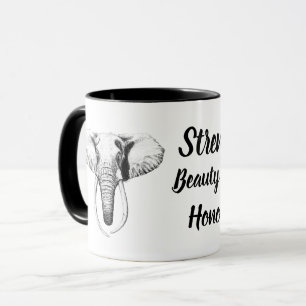 Café elefante, taza de motivación