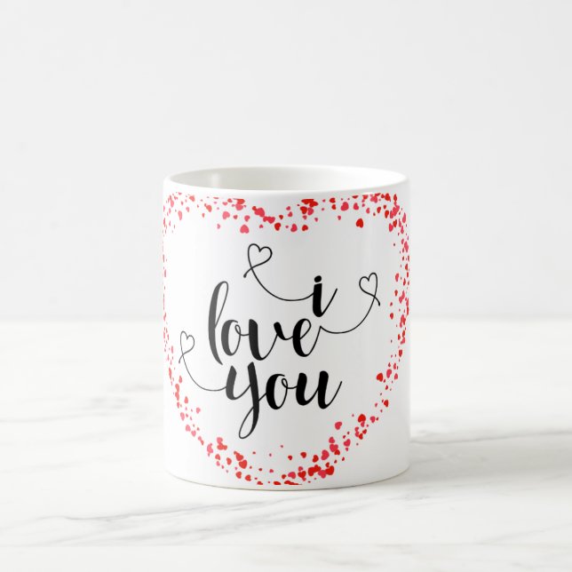 Café En el Día de San Valentín, cada taza contiene una  (Centro)